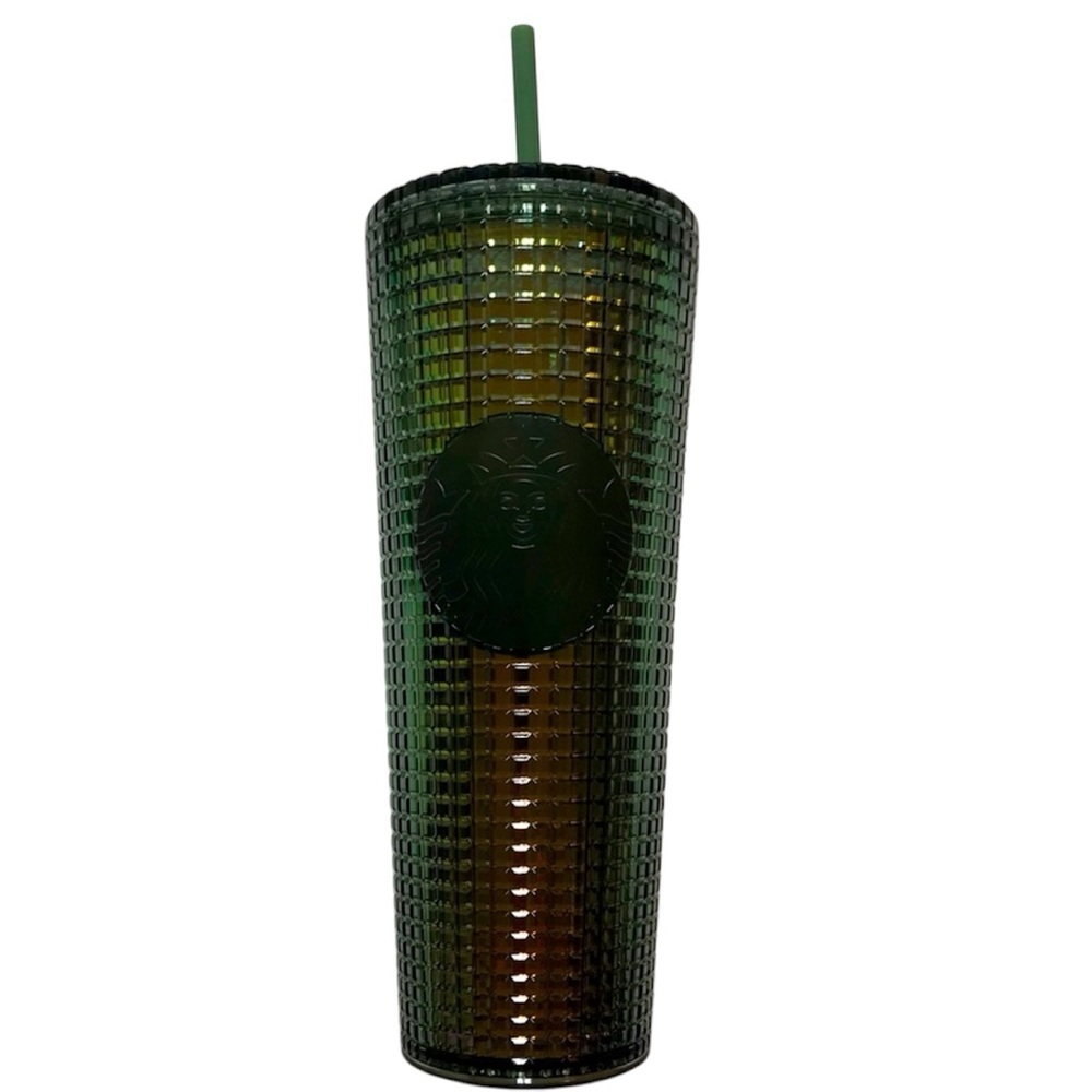 Starbucks Dark Green Shiny Tumbler Holiday 2021